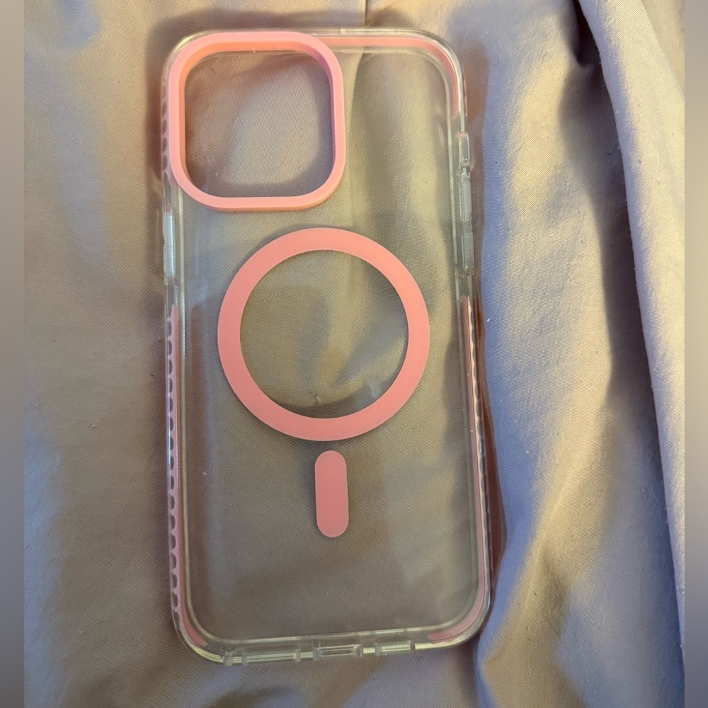 Transparent Pink Phone Case